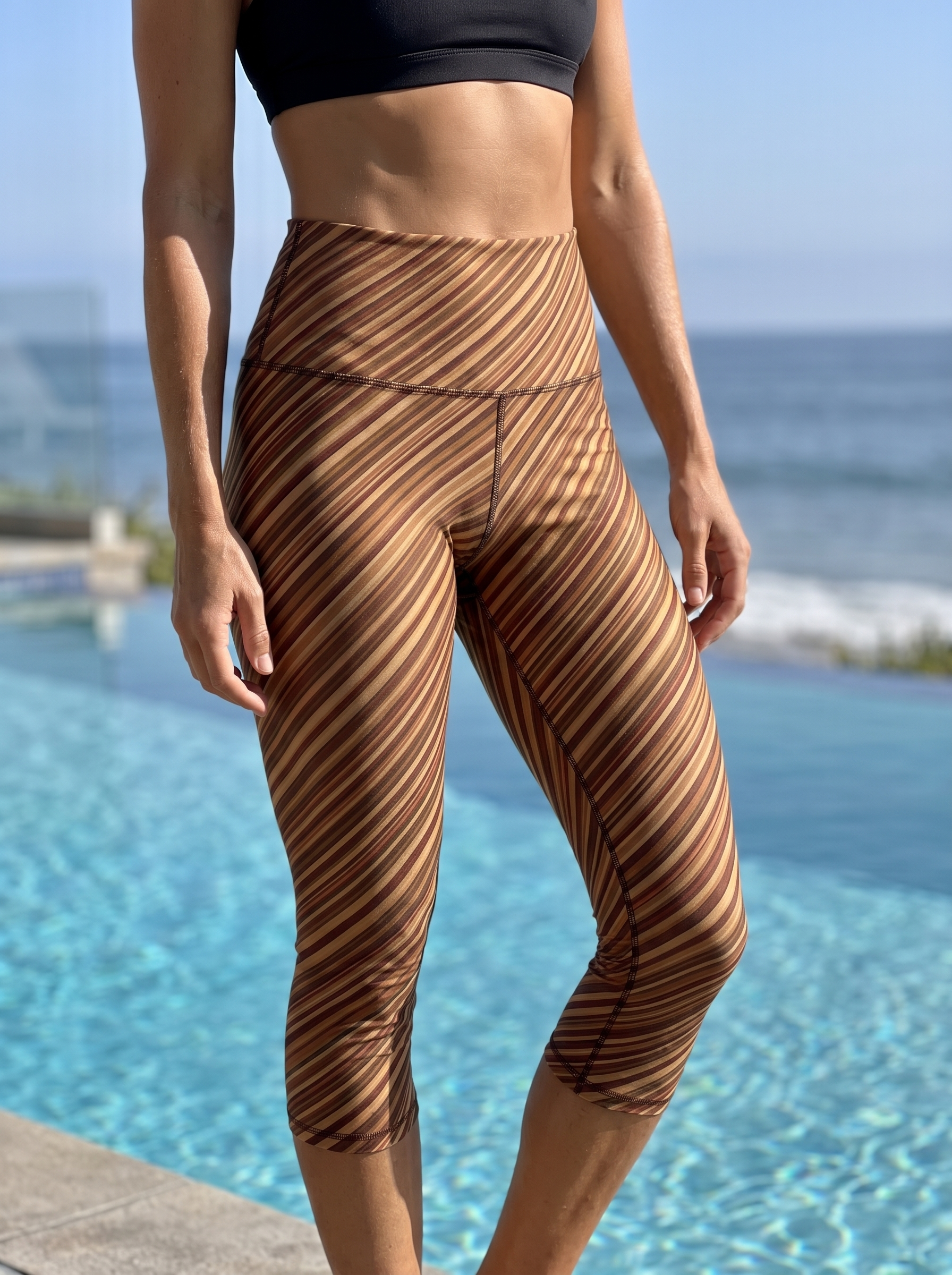 High Waist in Amber Haze Sway
