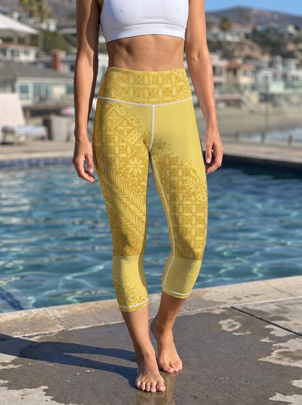 Canting swim & gym high waisted leggings