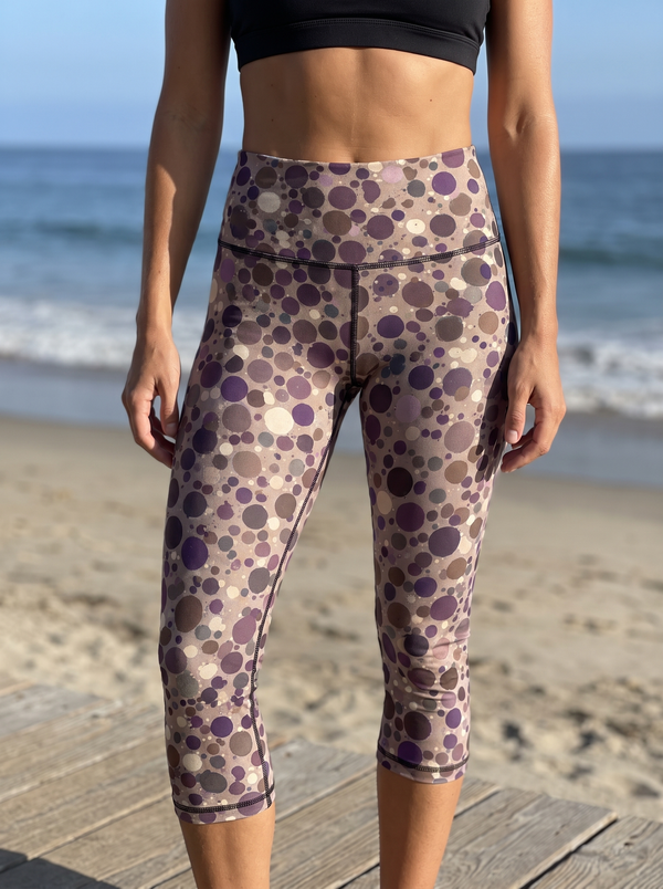Polka Collection swim & gym high waisted leggings