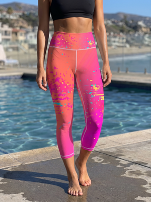 Flare swim & gym high waisted leggings