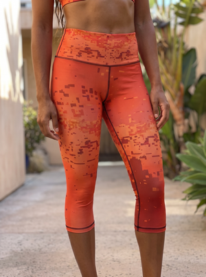 Lava Falls Mirage swim & gym high waisted leggings