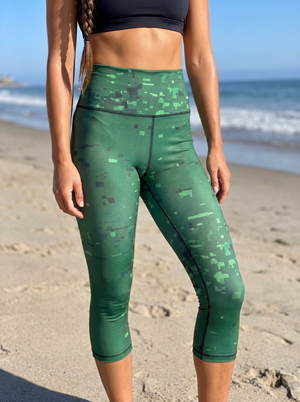 Runway Emerald Surge swim & gym high waisted leggings