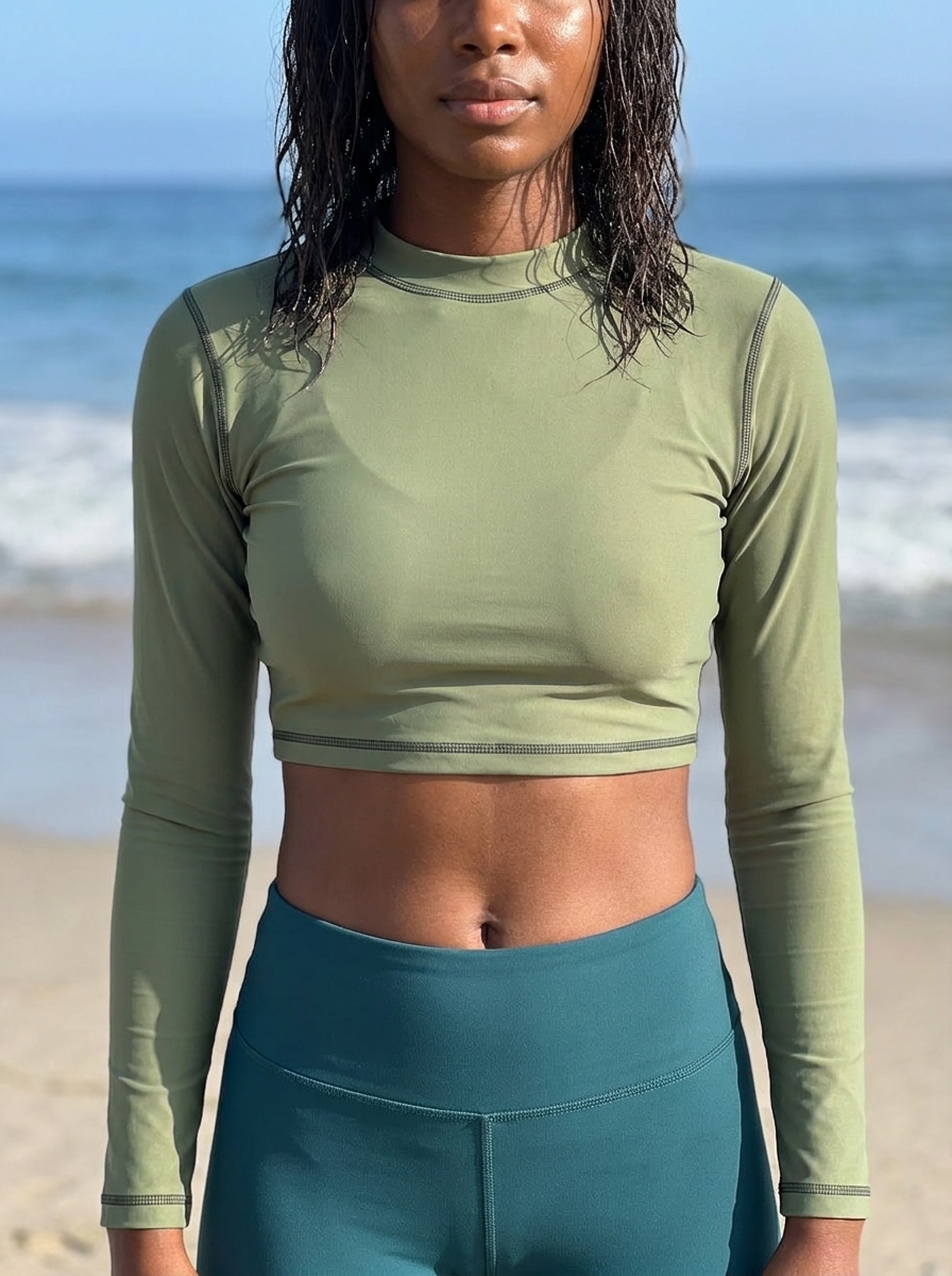 Crop Top in Artichoke
