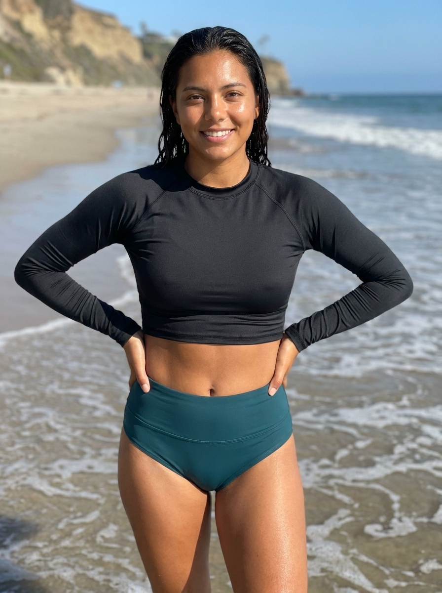 Crop Top in Void Black