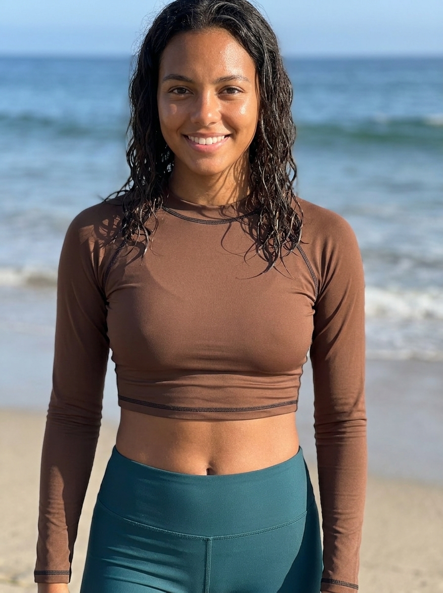 Crop Top in Walnut
