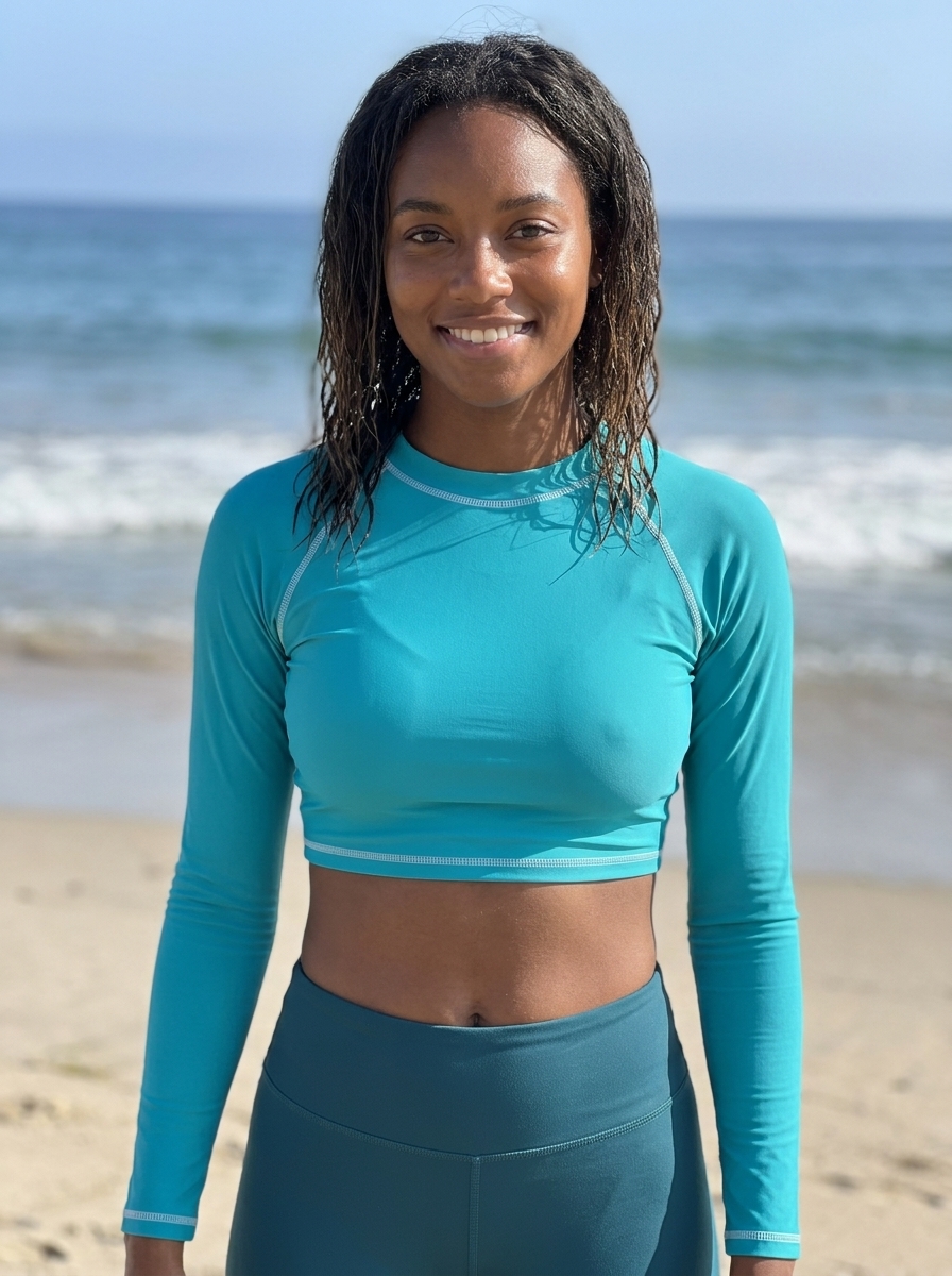 Crop Top in Turquoise