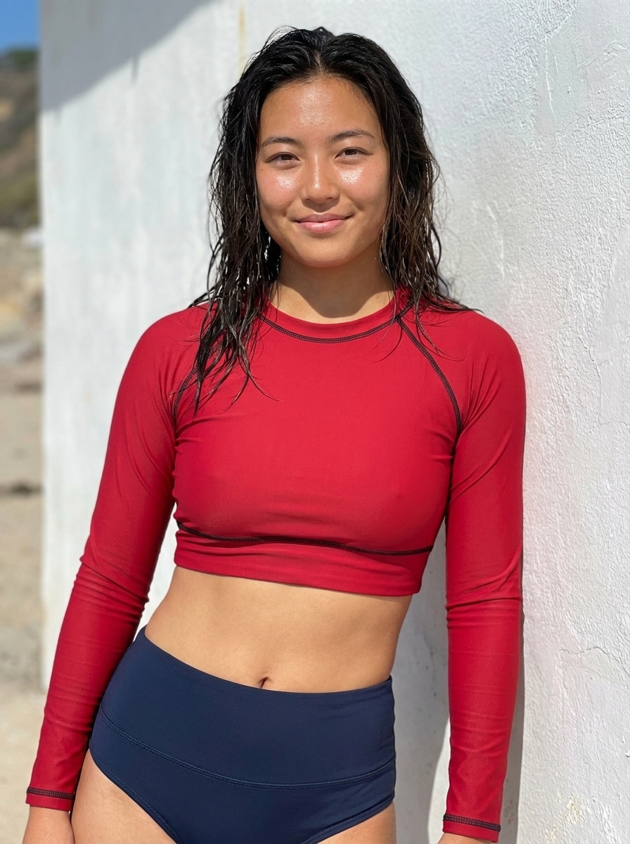 Crop Top in Valentino Red