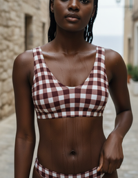 Amaranth Meadow Padded Bikini Top