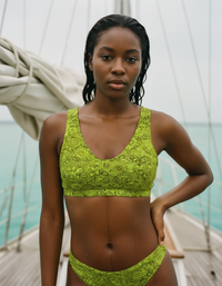 Lime Nami Padded Bikini Top