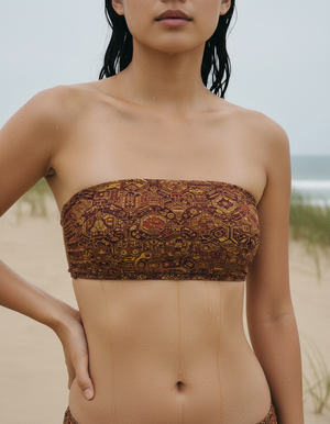 Lava Falls Nami Bikini Top Bandeau Bikini Top — Dripper