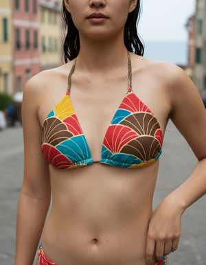 Coffee Bean Kairo String Bikini Padded String Bikini Top — Dripper
