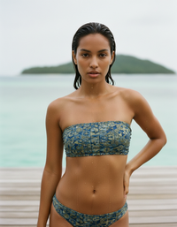 Rhodonite Yuzu Bandeau Bikini Top