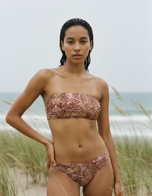 Millennial Pink Elysium Bandeau Bikini Bandeau Bikini Top — Dripper