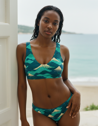Turquoise Eden Padded Bikini Top