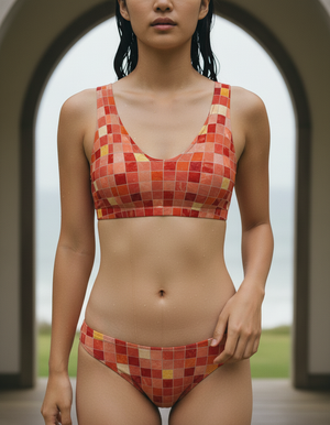 Lava Falls Kaleido Bikini Padded Bikini Top — Dripper
