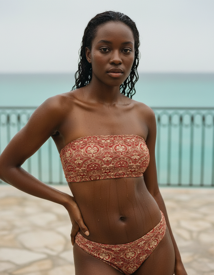 Bandeau — Fiery Red Rangoli