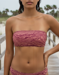 Tea Rose Yume Bandeau Bikini Top
