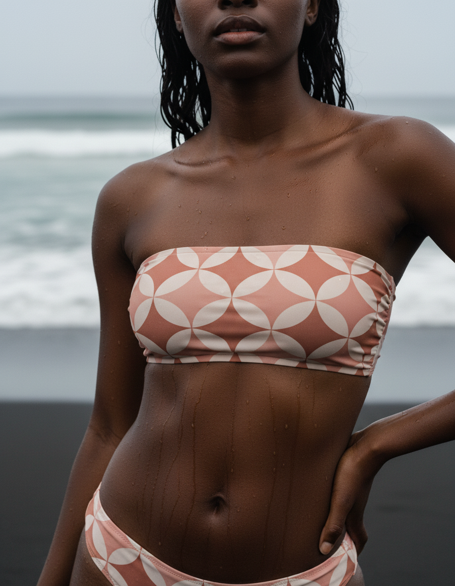 Bikini Top in Tea Rose Mizuki