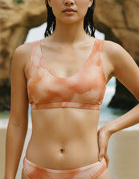 Burnt Sienna Mosaic Padded Bikini Top