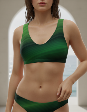 Sycamore Ripple Bikini Padded Bikini Top — Dripper