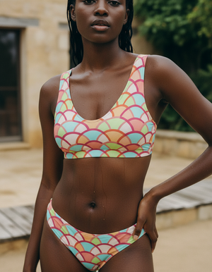 Tea Rose Hoshi Bikini Padded Bikini Top — Dripper