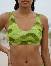 Lime Kairo Padded Bikini Top