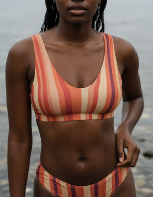 Coral Pulse Bikini Padded Bikini Top — Dripper
