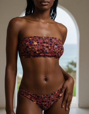 Dapple Bandeau Bikini Bandeau Bikini Top — Dripper