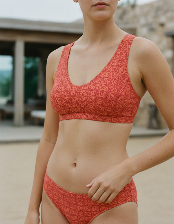 Coral Chord Padded Bikini Top