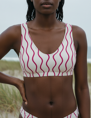 Electric Fuchsia Kizuna Bikini Padded Bikini Top — Dripper