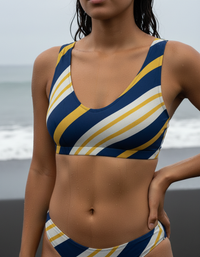 Lemon Yellow Vivid Padded Bikini Top