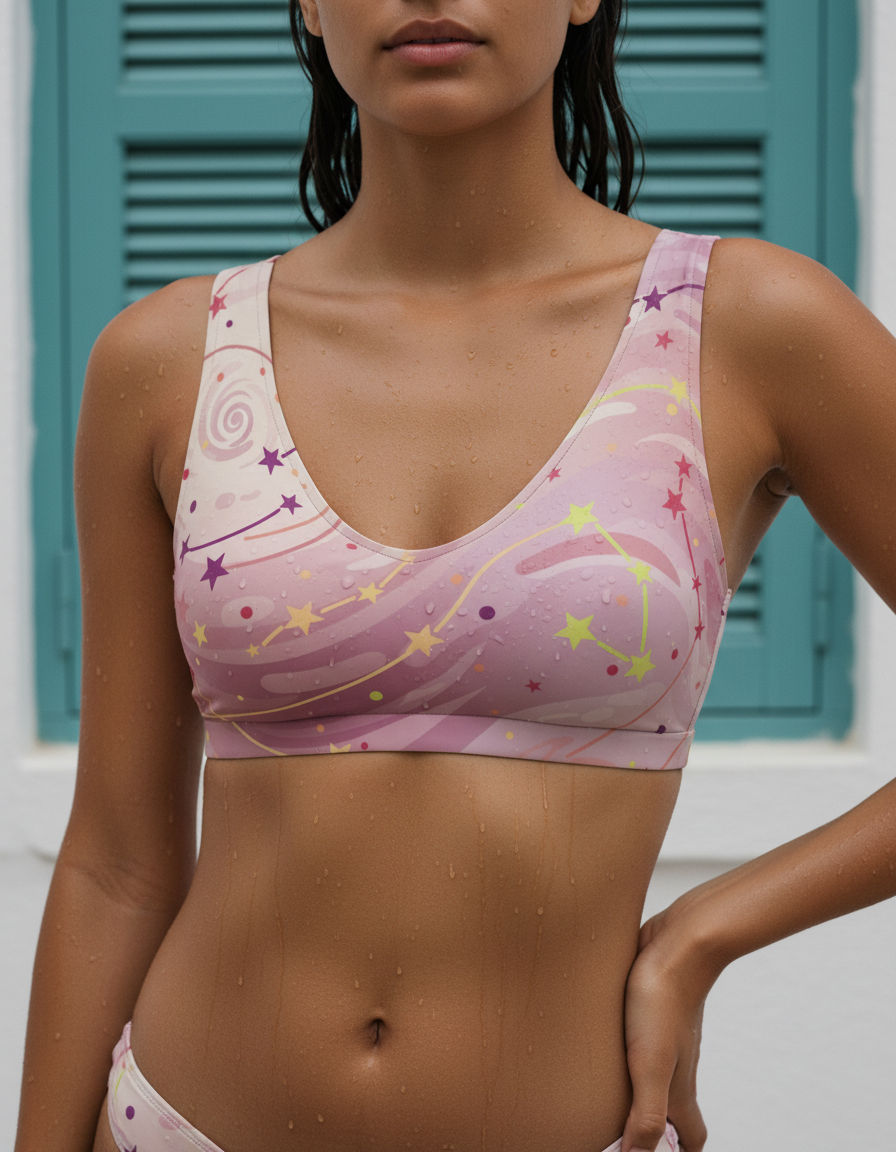 Bikini Top in Dusty Rose Astral