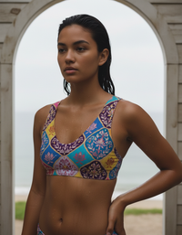 Amaranth Nara Padded Bikini Top