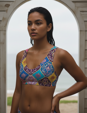 Amaranth Nara Bikini Top Padded Bikini Top — Dripper