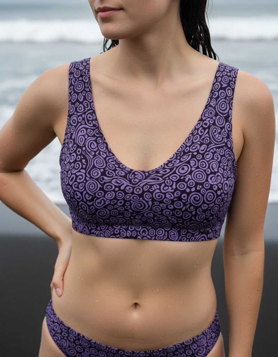 Bikini Top in Burnished Lilac Banyu