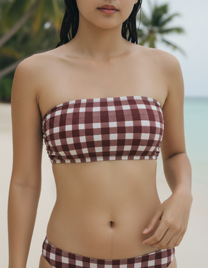 Rhodonite Meadow Bikini Top Bandeau Bikini Top — Dripper