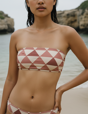 Tea Rose Mizuki Bandeau Bikini Bandeau Bikini Top — Dripper