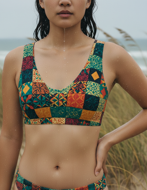 Angora Pulse Bikini Top Padded Bikini Top — Dripper
