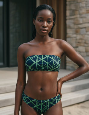 Runway Emerald Oasis Bandeau Bikini Bandeau Bikini Top — Dripper