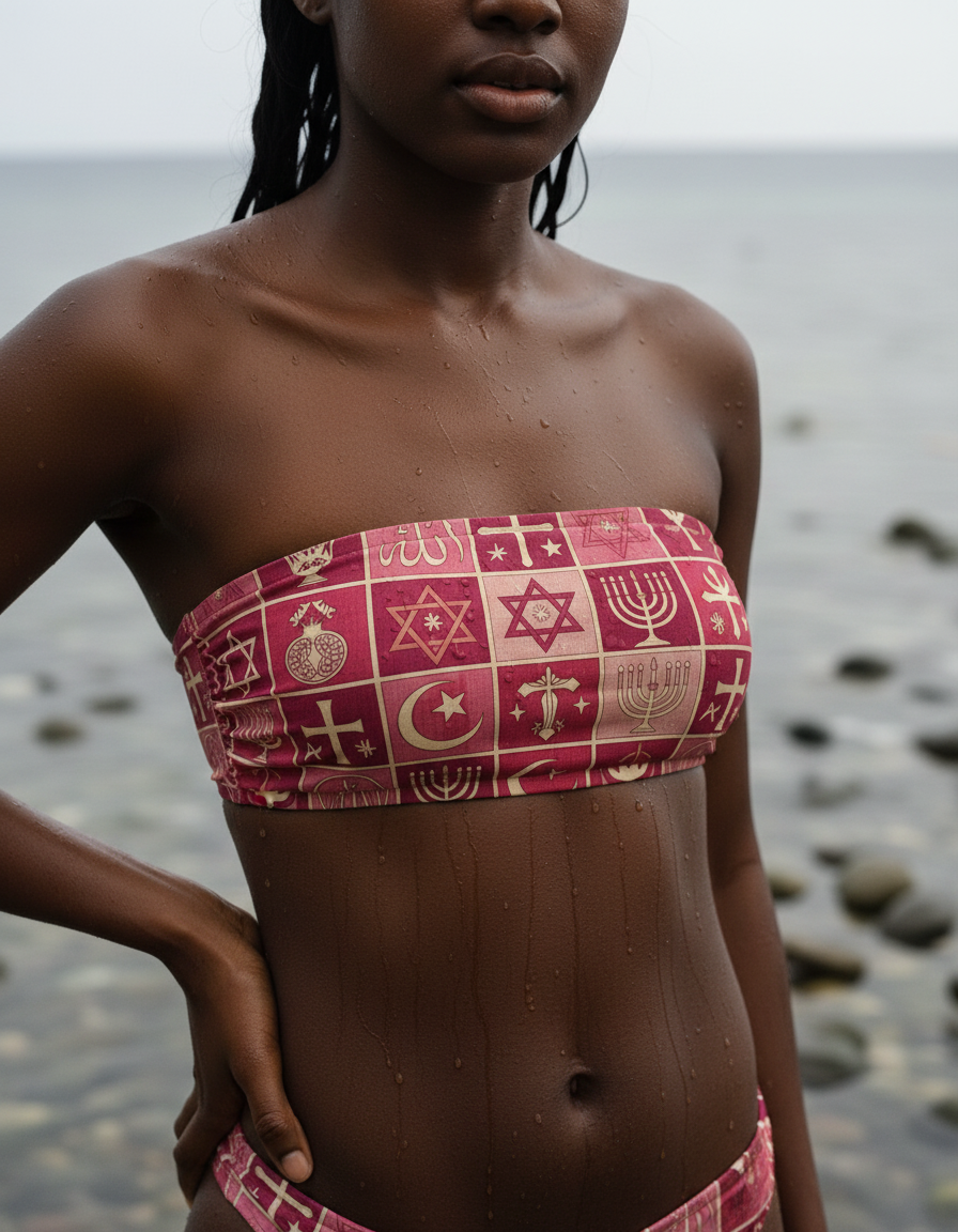 Bikini Top in Hot Pink Unity