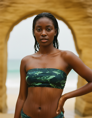 Runway Emerald Breeze Bandeau Bikini Bandeau Bikini Top — Dripper