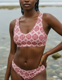 Millennial Pink Yuki Padded Bikini Top