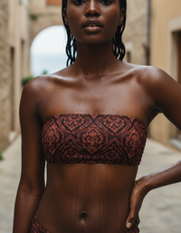 Burnt Sienna Siam Bandeau Bikini Top