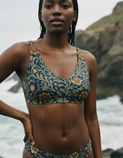 Sycamore Acanthus Bikini Top Padded Bikini Top — Dripper