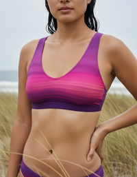Electric Violet Solstice Padded Bikini Top