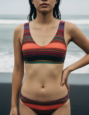 Coral Pulse Bikini Padded Bikini Top — Dripper
