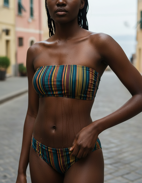 Prism Bikini Top Bandeau Bikini Top — Lolekai