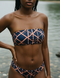 Coral Oasis Bandeau Bikini Top