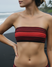 Lava Falls Pulse Bandeau Bikini Top