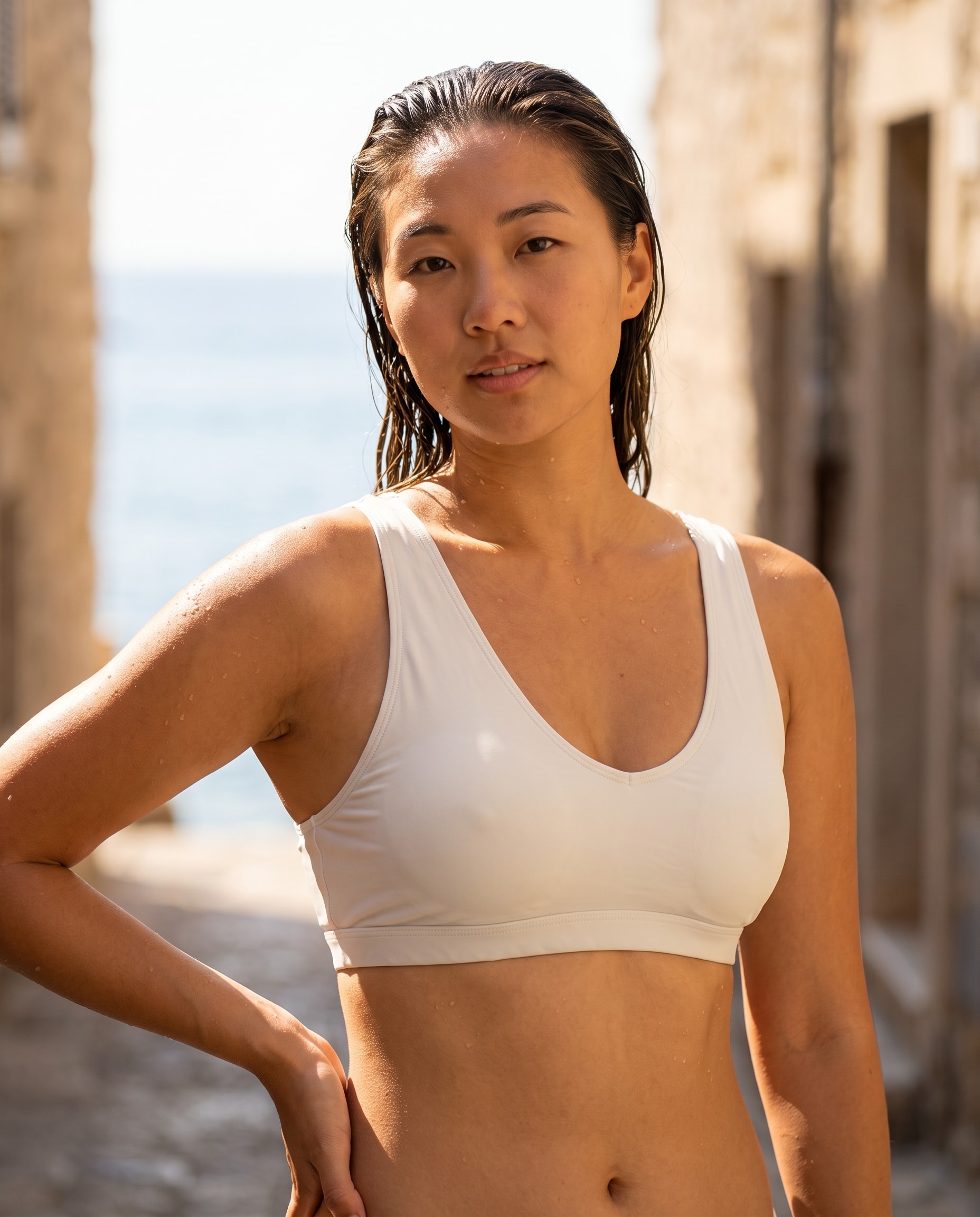 Bikini Top in White Onyx